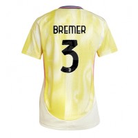 Maglia Calcio Juventus Gleison Bremer #3 Seconda Divisa Donna 2024-25 Manica Corta